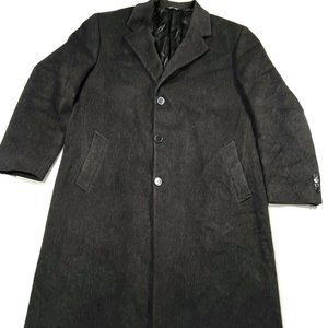 Loro Piana Storm System Overcoat 44L Black Jacob Siegel Nordstrom Wool Italy Top